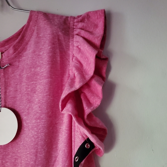 NWT! Hayden Womens Pink Short w/ Black Straps - Picture 2 of 8